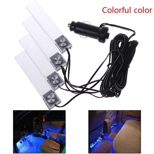 4 pcs/set 12v universal led light glow lamp car interior decoration atmosphere lights colorful lamp foot lamps
4 pcs/set 12v universal led light glow lamp car interior decoration atmosphere lights colorful lamp foot lamps