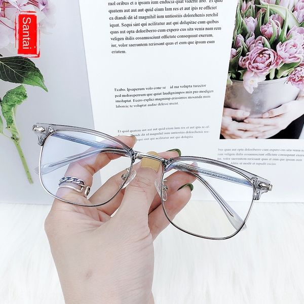 2020 new ultra light tr90 2020 new 1526 anti-blue eyebrow frame men's web celebrity transparent frame women 1526, Silver
2020 new ultra light tr90 2020 new 1526 anti-blue eyebrow frame men's web celebrity transparent frame women 1526, Silver