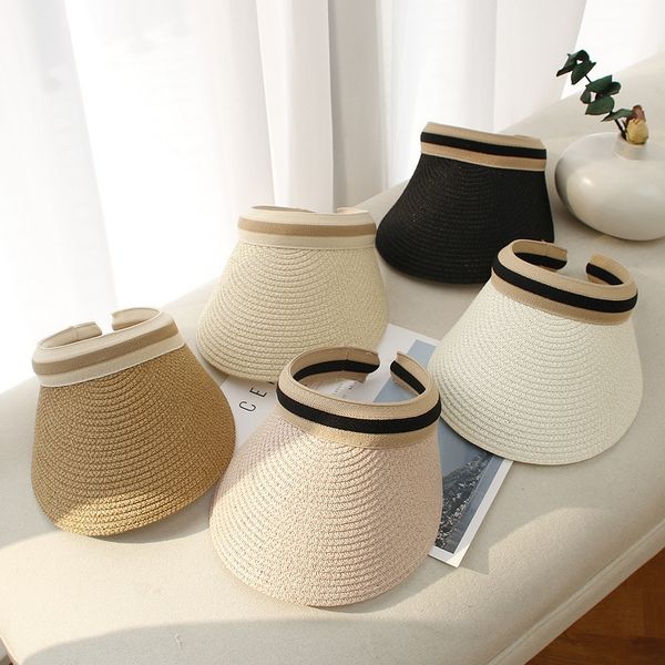 2020 lafite empty shade hand woven straw sun straw hat korean female summer duck tongue holiday sun hat, Blue;gray
2020 lafite empty shade hand woven straw sun straw hat korean female summer duck tongue holiday sun hat, Blue;gray
