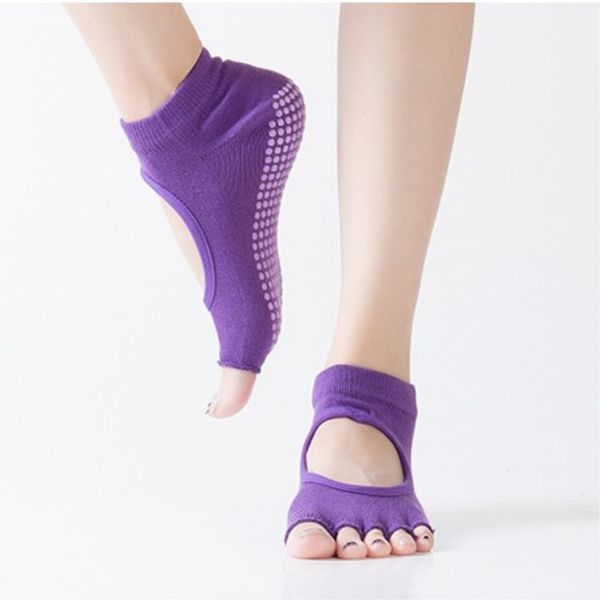 sports socks women yoga backless five toe anti-slip ankle grip dots pilates fitness gym ladies 10 colors, Black
sports socks women yoga backless five toe anti-slip ankle grip dots pilates fitness gym ladies 10 colors, Black