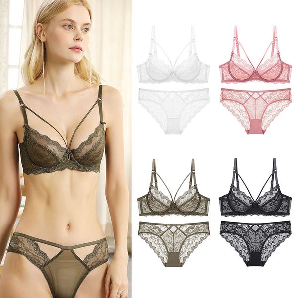 lace no sponge transparent bra bras sets lingerie lace bra breathable comfortable underwear panties set drop ship, Red;black
lace no sponge transparent bra bras sets lingerie lace bra breathable comfortable underwear panties set drop ship, Red;black