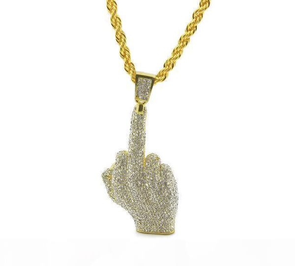 76*6cm twist chain european streetwear hiphop full rhinestone alloy big finger pendant necklace middle finger hip hop necklace, Silver
76*6cm twist chain european streetwear hiphop full rhinestone alloy big finger pendant necklace middle finger hip hop necklace, Silver