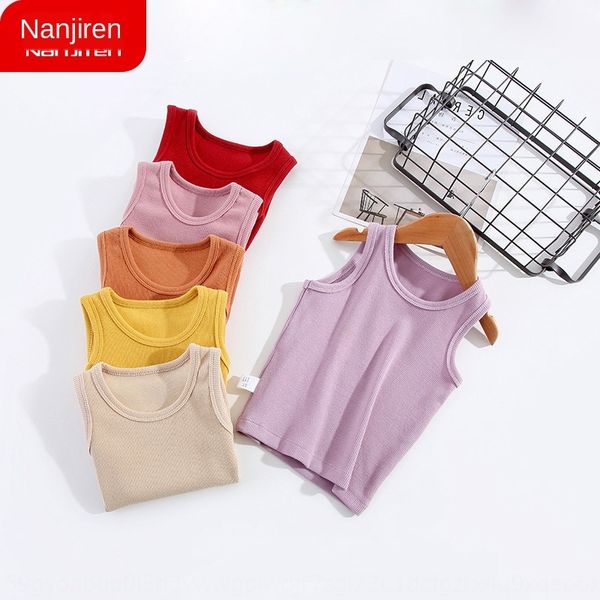 children's elastic solid vest vest color outing male baby's foreign style sleeveless casual summer clothes thin baby, Blue
children's elastic solid vest vest color outing male baby's foreign style sleeveless casual summer clothes thin baby, Blue