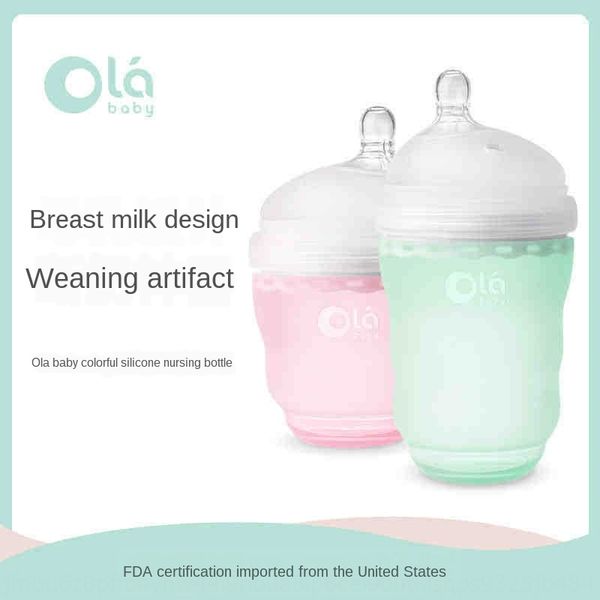 n1xlk ola silicone newborn silicone milk bottle milk bottle baby drinking water wide caliber anti-fall baby anti-flatulence weaning artifact
n1xlk ola silicone newborn silicone milk bottle milk bottle baby drinking water wide caliber anti-fall baby anti-flatulence weaning artifact