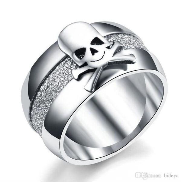cool 10mm silver titanium skeleton men finger rings 2019 grinded skull band rings jewelry accessories
cool 10mm silver titanium skeleton men finger rings 2019 grinded skull band rings jewelry accessories