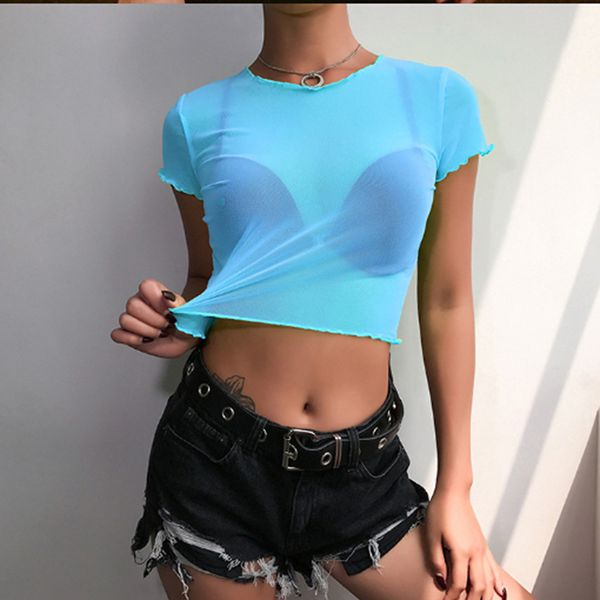 women yoga shirts fashion transparent shirt women short sleeve camisole crop luorescent yoga camisetas verano mujer, White;red
women yoga shirts fashion transparent shirt women short sleeve camisole crop luorescent yoga camisetas verano mujer, White;red