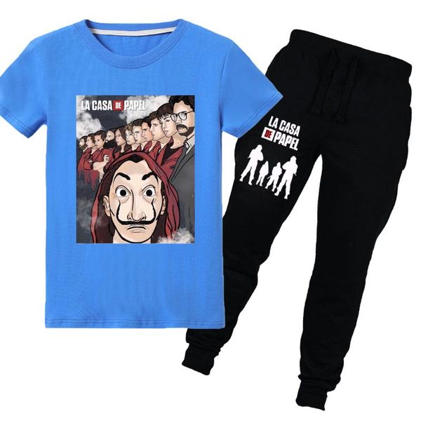 movie the house of paper summer new children t-shirt + trousers set sportswear money heist costume boys t shrit long pants suits, White
movie the house of paper summer new children t-shirt + trousers set sportswear money heist costume boys t shrit long pants suits, White