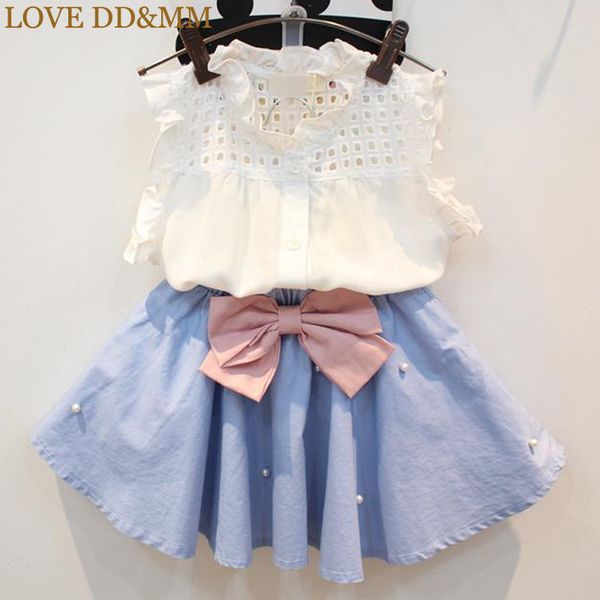 love dd&mm girls clothing sets 2019 summer new kids ladies fashion hollow sleeveless shirts + bow pearl skirts suits clothes t200713, White
love dd&mm girls clothing sets 2019 summer new kids ladies fashion hollow sleeveless shirts + bow pearl skirts suits clothes t200713, White