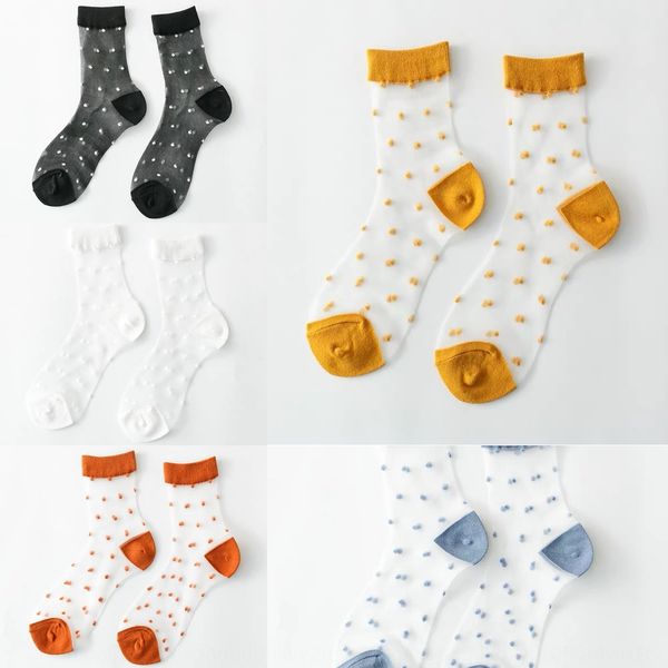 polka dot transparent socks crystal crystal silk stockings glass silk stockings summer thin women's mid-calf socks ins trendy summer, Pink;yellow
polka dot transparent socks crystal crystal silk stockings glass silk stockings summer thin women's mid-calf socks ins trendy summer, Pink;yellow