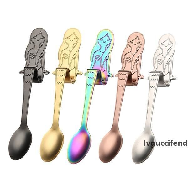 creative engraved mermaid spoons tea spoon stir-hanging coffee ice cream dessert spoon rainbow stainless steel tableware wholesale
creative engraved mermaid spoons tea spoon stir-hanging coffee ice cream dessert spoon rainbow stainless steel tableware wholesale