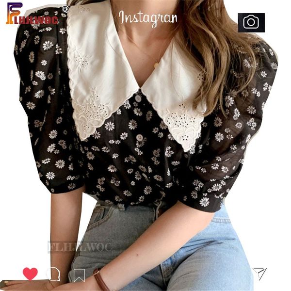 embroidery women summer preppy style patchwork white collar flower button shirt cute korea chic flhjlwoc vestidos 5723
embroidery women summer preppy style patchwork white collar flower button shirt cute korea chic flhjlwoc vestidos 5723