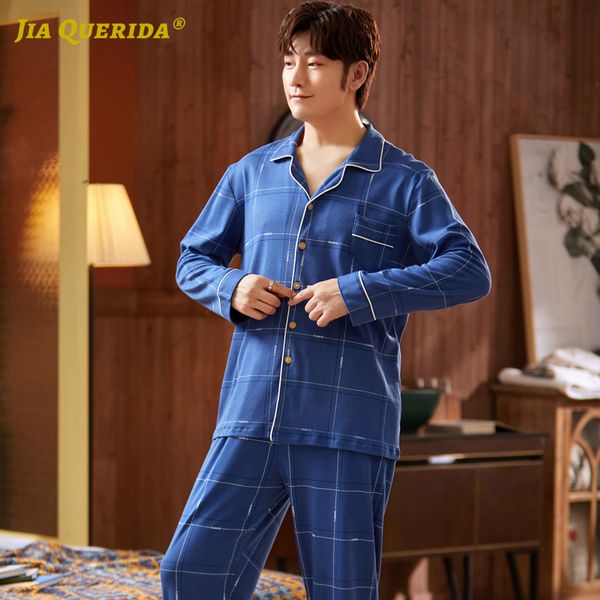 men's sleepwear plaid printing soft blue long sleeve pants fashion style casual pajamas for man clothes turn down collar, Black;brown
men's sleepwear plaid printing soft blue long sleeve pants fashion style casual pajamas for man clothes turn down collar, Black;brown