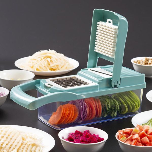 8Pcs Manual Blade Set Manual Fruits Vegetables Slicer Cutter with Cleaning Brush Storage Box Kitchen Tools Potato Garlic Peeler
8Pcs Manual Blade Set Manual Fruits Vegetables Slicer Cutter with Cleaning Brush Storage Box Kitchen Tools Potato Garlic Peeler