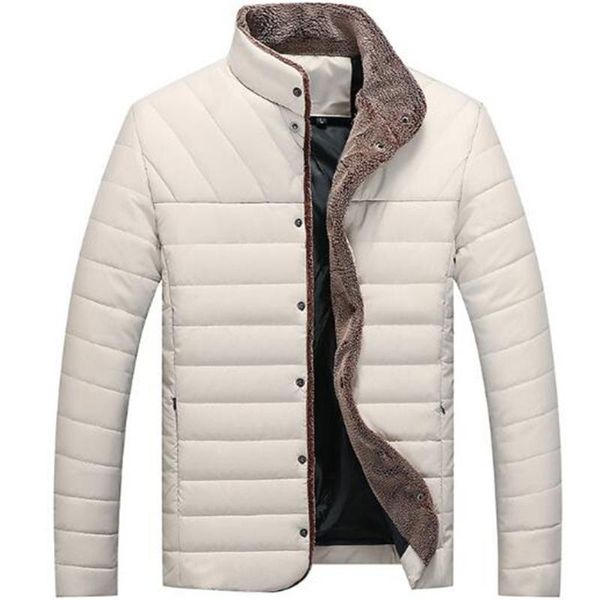 men's down & parkas winter style mid-length cotton-padded jacket with stand-up collar slim-fit warm leather cotton coat, Black
men's down & parkas winter style mid-length cotton-padded jacket with stand-up collar slim-fit warm leather cotton coat, Black