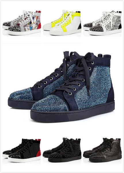 2020 red soles casual sneakers black or flat shoes high party lovers leather men's and women's new shoes
2020 red soles casual sneakers black or flat shoes high party lovers leather men's and women's new shoes