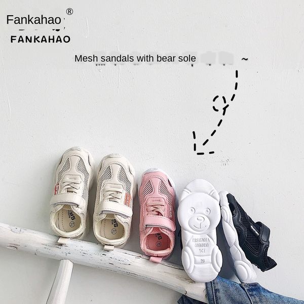 girls' net red bear shoes 2020 new children's hollow single mesh breathable sneakers and sandals sneakers boys' sandals, Black;red
girls' net red bear shoes 2020 new children's hollow single mesh breathable sneakers and sandals sneakers boys' sandals, Black;red