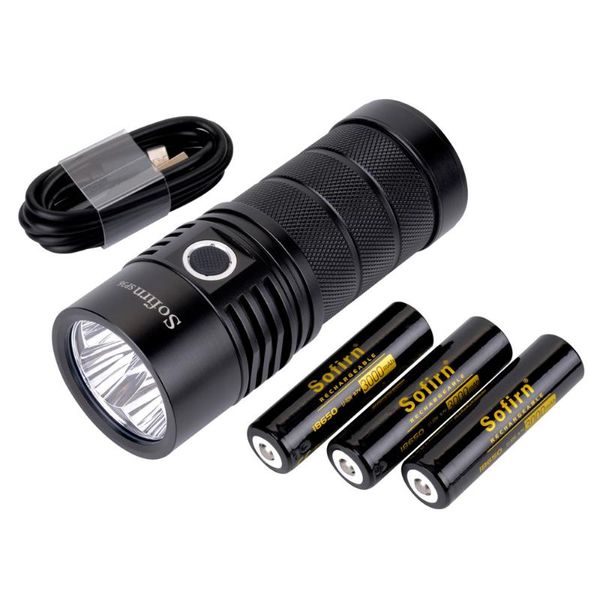 Sofirn Sp36 4*xpl2 Powerful 6000lm Led Usb Rechargeable 18650 Multiple Operation Super Bright Torch Narsilm V1.2