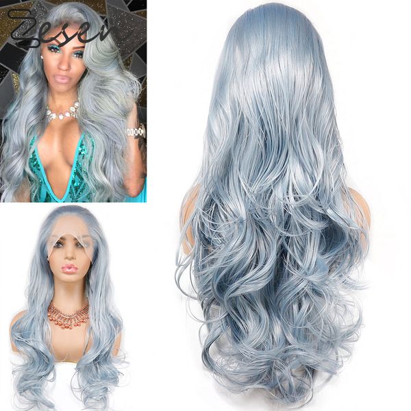 zesen glueless wave long black wig heat resistant synthetic13*4 lace front wig part wigs for black women
zesen glueless wave long black wig heat resistant synthetic13*4 lace front wig part wigs for black women