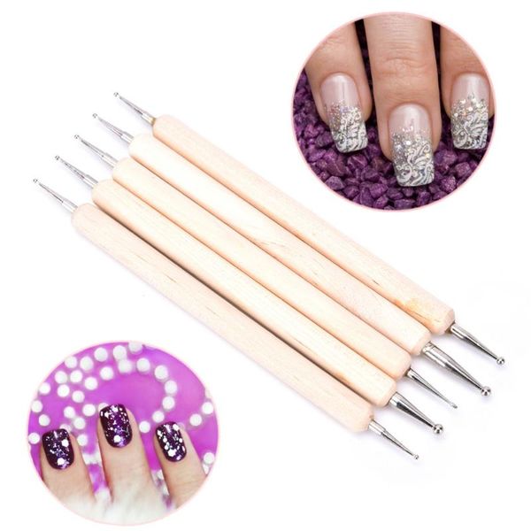 new 5 pcs/lot professional 2 way nail art wood pen dotting marbleizing painting tool easily pick up pen manicure
new 5 pcs/lot professional 2 way nail art wood pen dotting marbleizing painting tool easily pick up pen manicure