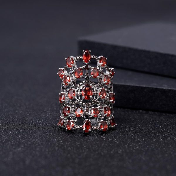 gem's ballet 8.37ct natural red garnet rings 925 sterling silver luxury gemstone ring for women anniversary fine jewelry, Golden;silver
gem's ballet 8.37ct natural red garnet rings 925 sterling silver luxury gemstone ring for women anniversary fine jewelry, Golden;silver