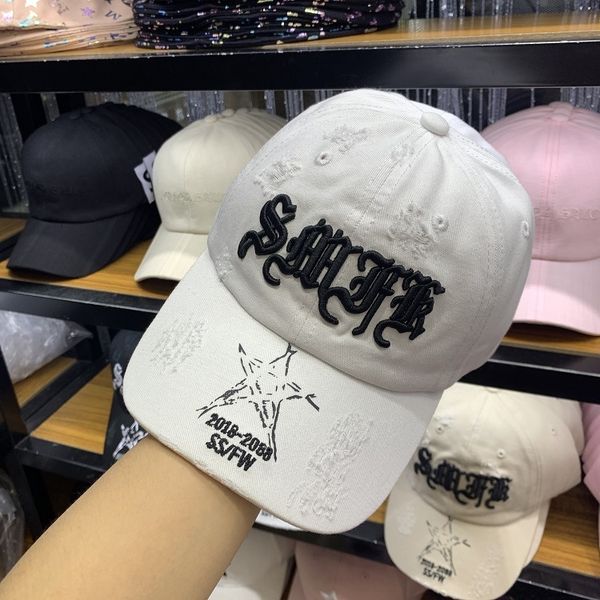 korean style soft curved eaves white female embroidered baseball cap summer sunshade hole letter embroidery baseball cap male, Blue;gray
korean style soft curved eaves white female embroidered baseball cap summer sunshade hole letter embroidery baseball cap male, Blue;gray