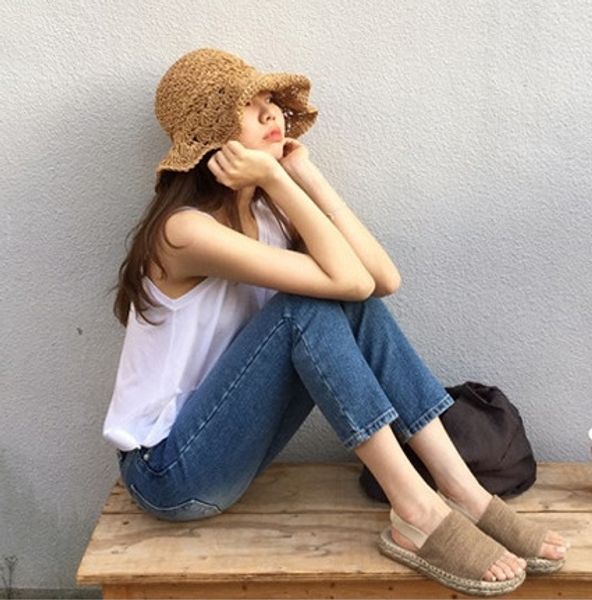 hollowed-out sun straw sun foldable large beach holiday sunshade hat hand woven crochet straw hat female, Blue;gray
hollowed-out sun straw sun foldable large beach holiday sunshade hat hand woven crochet straw hat female, Blue;gray