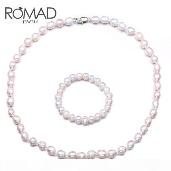 оптовые romad марка пресной воды pearl ювелирные наборы мода люкс свадебные украшения колье ожерелье браслет наборы для женщин партии подарк, Silver
оптовые romad марка пресной воды pearl ювелирные наборы мода люкс свадебные украшения колье ожерелье браслет наборы для женщин партии подарк, Silver