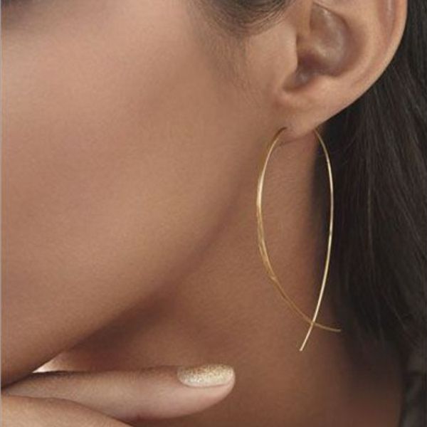 fish shaped stud earrings simplicity handmade copper wire earring for women 2020 geometric new, Golden;silver
fish shaped stud earrings simplicity handmade copper wire earring for women 2020 geometric new, Golden;silver