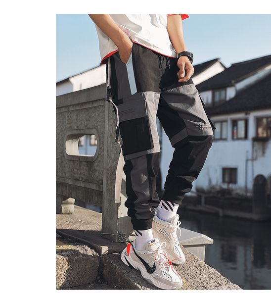 популярные тенденции бегунов streetwear мужских multi-карман хип-хоп штаны вскользь mens sweatpants беговых штаны сними вскользь девять точк, Black
популярные тенденции бегунов streetwear мужских multi-карман хип-хоп штаны вскользь mens sweatpants беговых штаны сними вскользь девять точк, Black