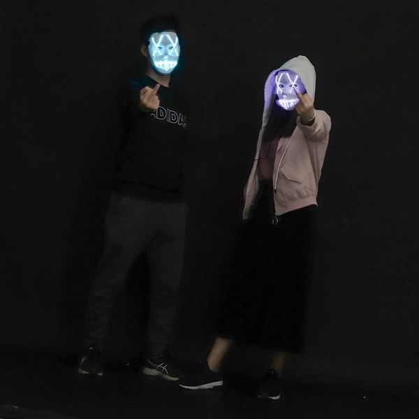 battery operated halloween voice control led mask 3 modes el wire light up the purge movie costume party
battery operated halloween voice control led mask 3 modes el wire light up the purge movie costume party