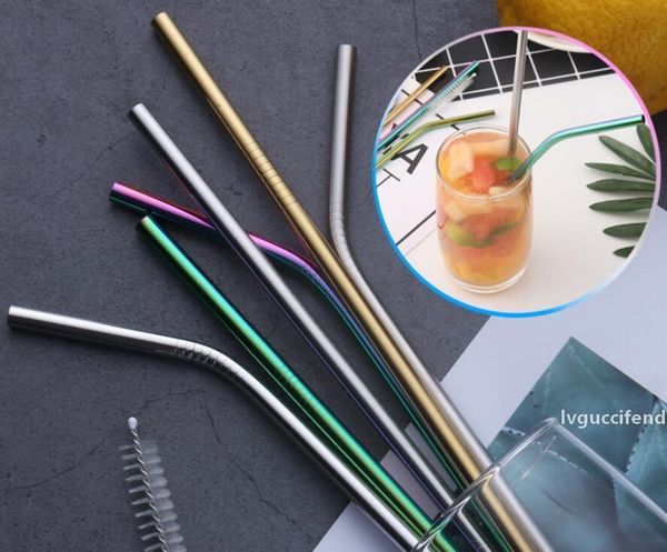 6*215mm 304 stainless steel straw bent and straight reusable colorful straw drinking straws metal straw cleaner brush bar drinking tool dhll
6*215mm 304 stainless steel straw bent and straight reusable colorful straw drinking straws metal straw cleaner brush bar drinking tool dhll