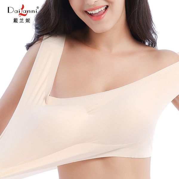 9712 plus-sized sports running bra seemless splittable pad underwear sleep yoga bra women's thin new products, White;black
9712 plus-sized sports running bra seemless splittable pad underwear sleep yoga bra women's thin new products, White;black