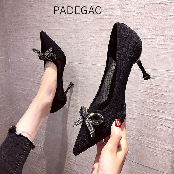 high heels 2020 luxury crystal women high heel party elegant womens shoes, Black
high heels 2020 luxury crystal women high heel party elegant womens shoes, Black