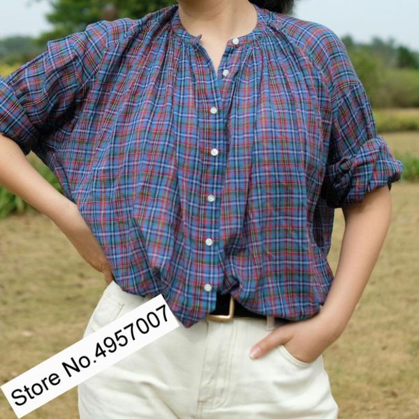 elfbop ladies cotton blend contrast plaid blouse shirt - women gingham checkered, White
elfbop ladies cotton blend contrast plaid blouse shirt - women gingham checkered, White