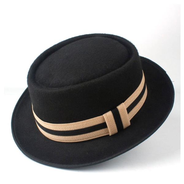 fashion men women pork pie hat party hat for lady fedora for gentleman outdoor flat fedora jazz size 58cm, Blue;gray
fashion men women pork pie hat party hat for lady fedora for gentleman outdoor flat fedora jazz size 58cm, Blue;gray
