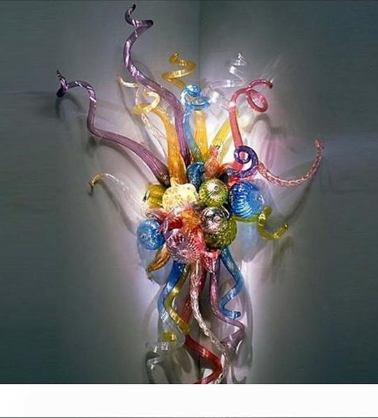 fancy art glass wall lamp multicolor flower wall sconce modern style led lights handmade blown glass wall lamps
fancy art glass wall lamp multicolor flower wall sconce modern style led lights handmade blown glass wall lamps