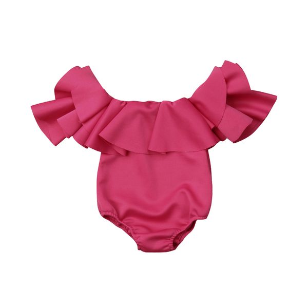 newly pretty infant kids baby girls summer bodysuits short ruffles sleeve off shoulder solid jumpsuits outfit 0-12m, Blue
newly pretty infant kids baby girls summer bodysuits short ruffles sleeve off shoulder solid jumpsuits outfit 0-12m, Blue