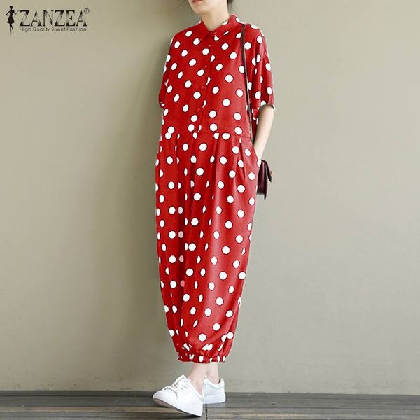 women's jumpsuits & rompers plus size polka dot zanzea stylish summer casual button printed overalls female high wiast playsuits, Black;white
women's jumpsuits & rompers plus size polka dot zanzea stylish summer casual button printed overalls female high wiast playsuits, Black;white