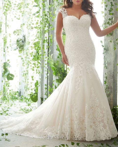 mermaid / trumpet wedding dresses sweetheart neckline sweep / brush train lace tulle sleeveless romantic with embroidery, White
mermaid / trumpet wedding dresses sweetheart neckline sweep / brush train lace tulle sleeveless romantic with embroidery, White