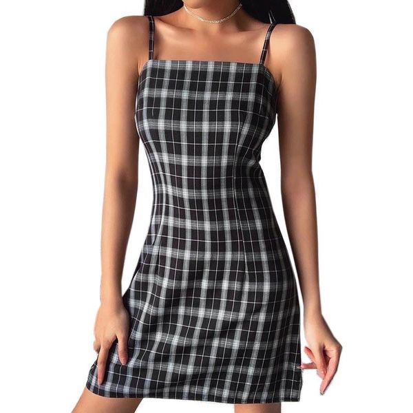 white and black strapless web dress for girl uniqs europe and america vest dress women grid fresh temperament female split skirt 2020, Black;gray
white and black strapless web dress for girl uniqs europe and america vest dress women grid fresh temperament female split skirt 2020, Black;gray