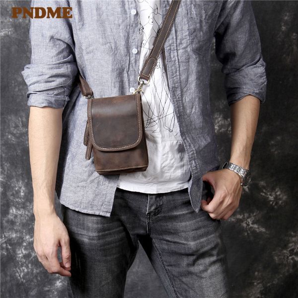 pndme simple crazy horse leather men's diagonal bag casual vintage mini handmade genuine leather small chest bag
pndme simple crazy horse leather men's diagonal bag casual vintage mini handmade genuine leather small chest bag