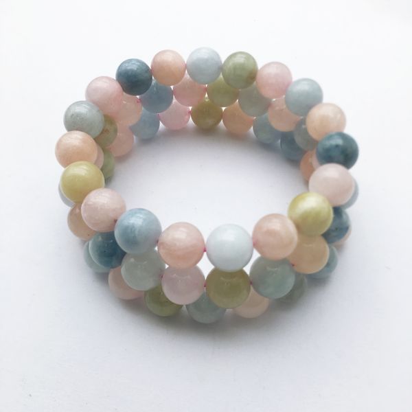 10mm natural morganite beads bracelet beaded bracelets gemstone gift for men & women, Black
10mm natural morganite beads bracelet beaded bracelets gemstone gift for men & women, Black
