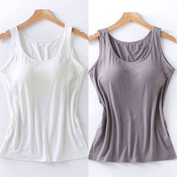 new modal vest with chest pad women's underwear vest shirt bra cup one-piece broadband base shirt sports yoga underwear, White
new modal vest with chest pad women's underwear vest shirt bra cup one-piece broadband base shirt sports yoga underwear, White