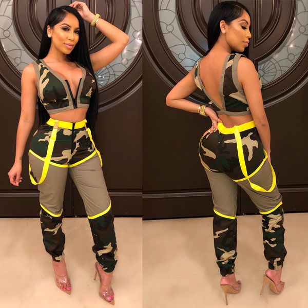 camouflage zipper 2 piece set designer sleeveless vest long pant jogging tracksuit club fashion printed trousers casual sports suit t78, Gray
camouflage zipper 2 piece set designer sleeveless vest long pant jogging tracksuit club fashion printed trousers casual sports suit t78, Gray