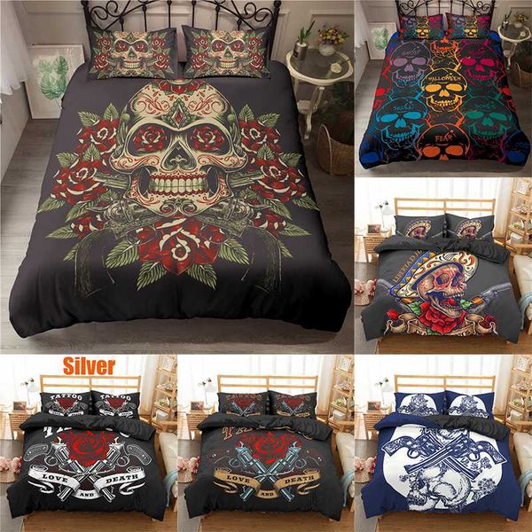 boniu bedding set duvet cover pillowcases 3d skull twin king size beddings polyester bed cover dropship
boniu bedding set duvet cover pillowcases 3d skull twin king size beddings polyester bed cover dropship