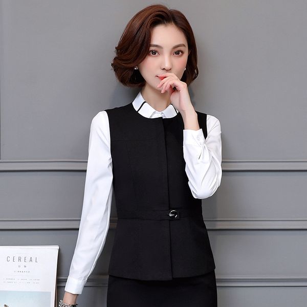 3310 autumn new professional suit vest women's suit short all-match korean style bank vest, Black;white
3310 autumn new professional suit vest women's suit short all-match korean style bank vest, Black;white