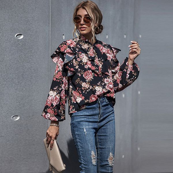 2020 summer new women pullovers sweatshirt butterfly collar long sleeve loose causal clothes spring florals polyester shirt, Black
2020 summer new women pullovers sweatshirt butterfly collar long sleeve loose causal clothes spring florals polyester shirt, Black