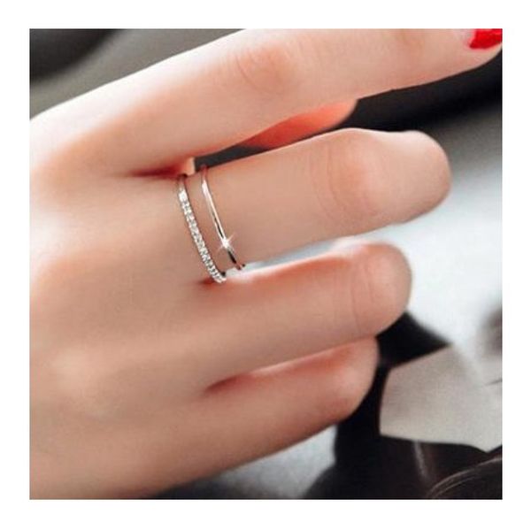 new arrivals 925 sterling silver open rings double layer rhinestone rings for girl women rings gift jewelry
new arrivals 925 sterling silver open rings double layer rhinestone rings for girl women rings gift jewelry