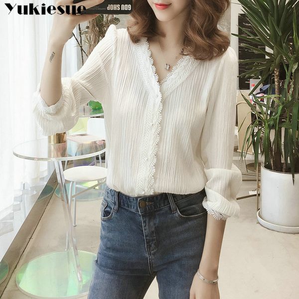 women's blouse shirt womens and blouses harajuku fashion woman blouses 2019 white lace blusas women blusa plus size xxl cx200710
women's blouse shirt womens and blouses harajuku fashion woman blouses 2019 white lace blusas women blusa plus size xxl cx200710