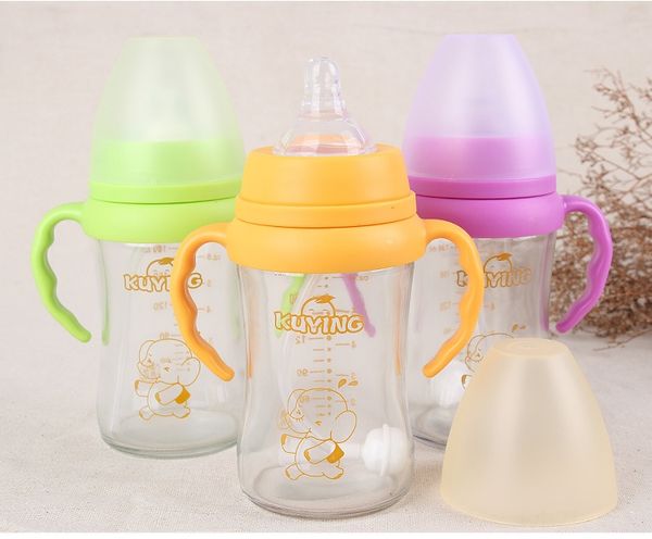 baby wide-mouth glass with hand milk bott milk bottle le baby anti-fall and anti-flatulence
baby wide-mouth glass with hand milk bott milk bottle le baby anti-fall and anti-flatulence